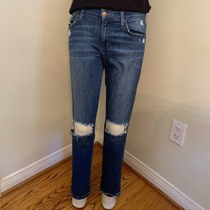 Joe's Slim Crop Ripped Jeans